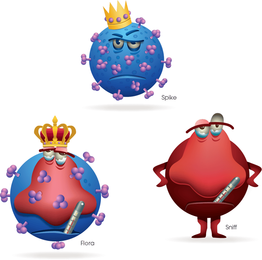 Spike, Flora, Sniff-1